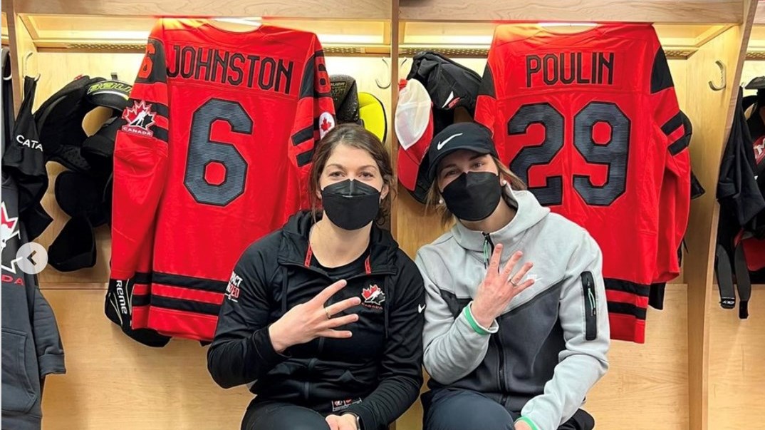 Rebecca Johnston et Marie-Philip Poulin