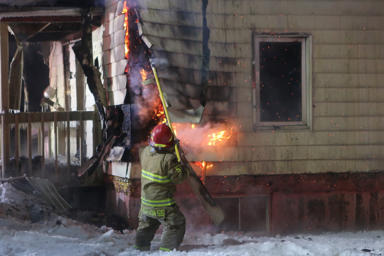 Incendie à Saint-Benjamin : perte totale du bâtiment