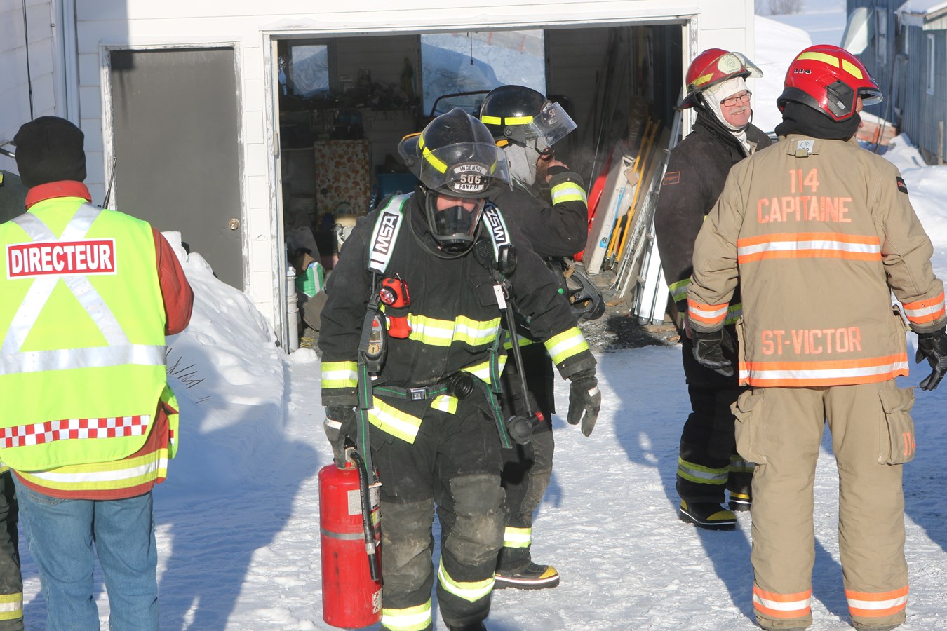 Beaucoup de fumée mais pas de dommages après un feu de cheminée