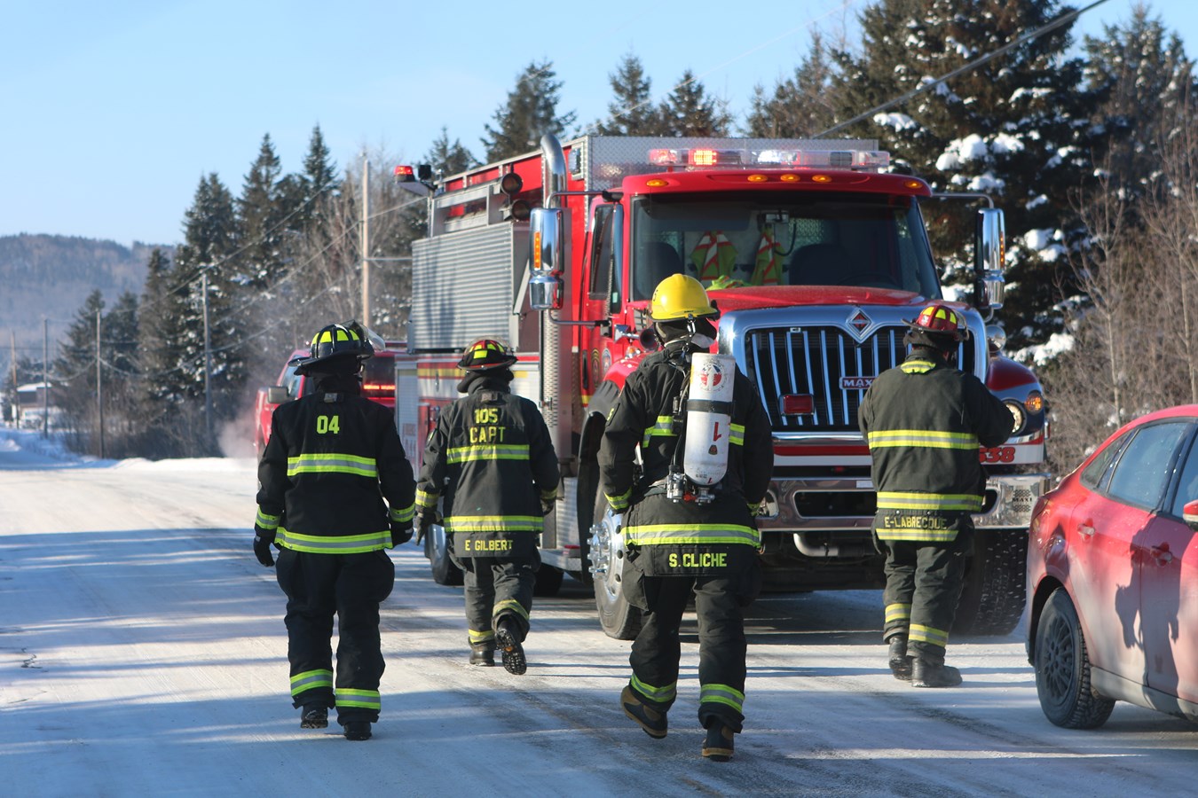 Beaucoup de fumée mais pas de dommages après un feu de cheminée