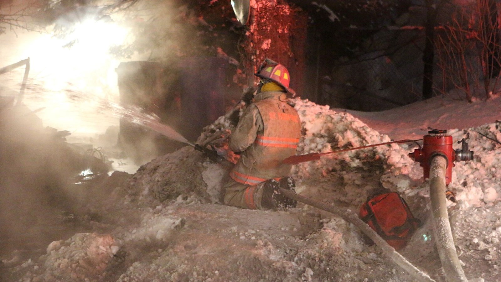 Une résidence complètement détruite dans un incendie à Saint-Gédéon-de-Beauce