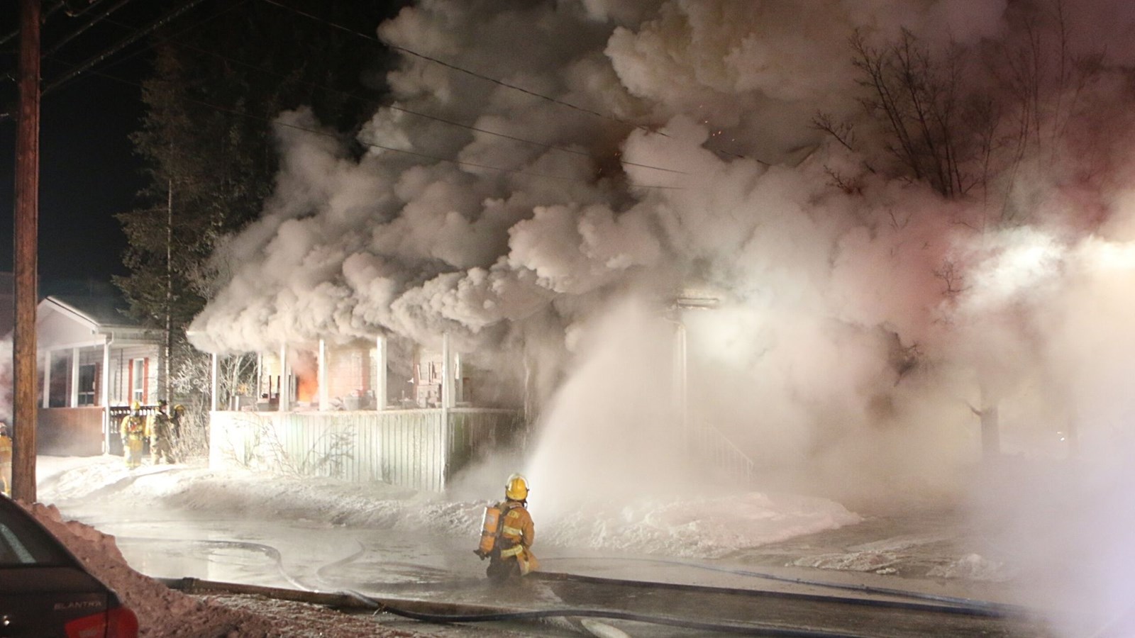 Une résidence complètement détruite dans un incendie à Saint-Gédéon-de-Beauce