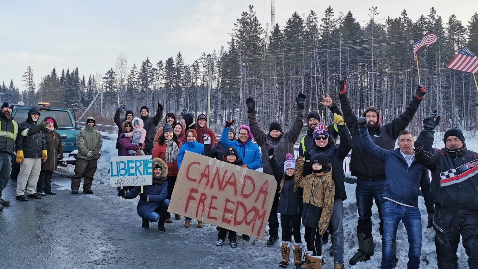 Des supporteurs à Notre-Dame-des-Pins