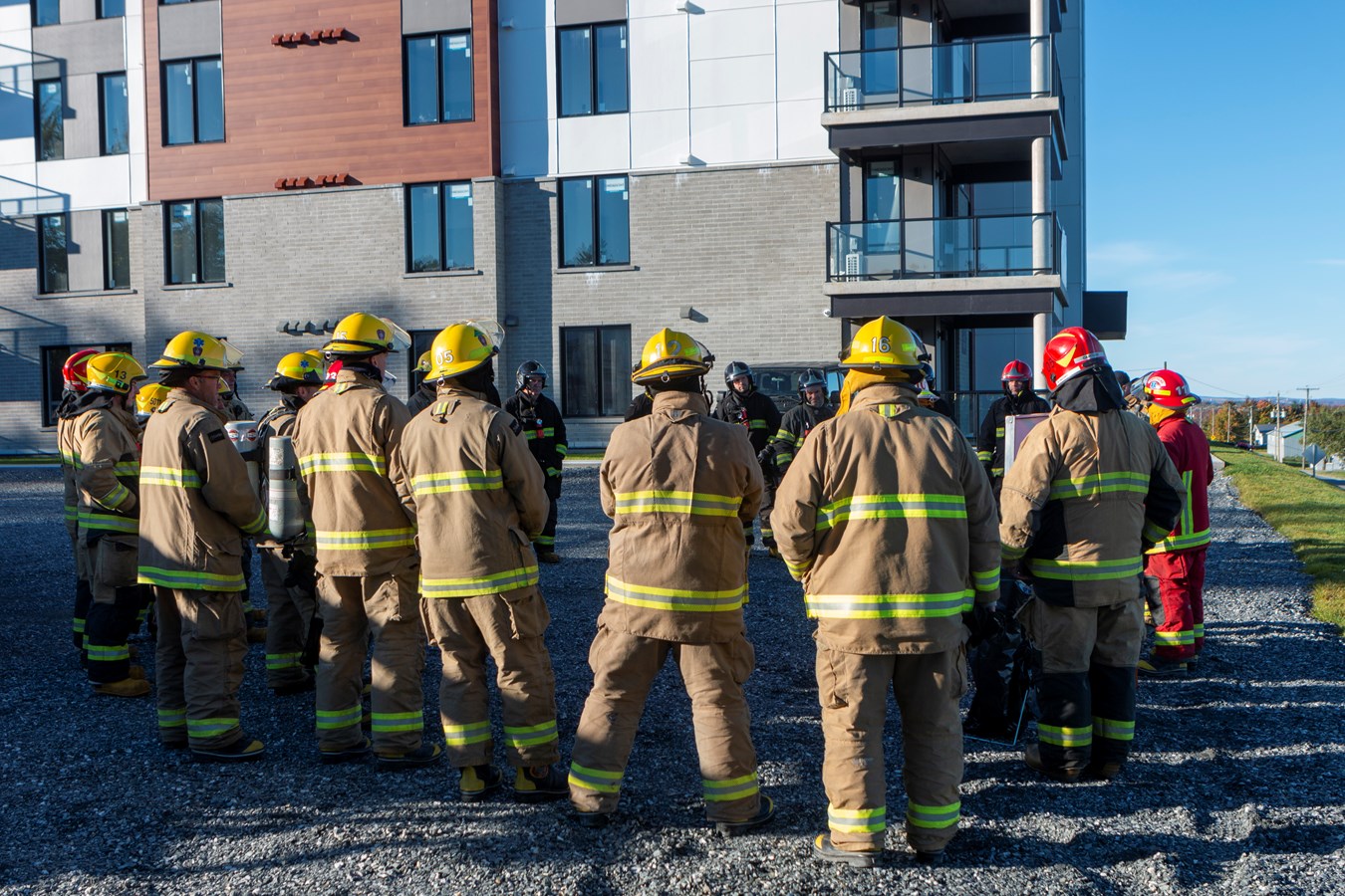 Entraînement spécial pour les pompiers de Sainte-Marguerite