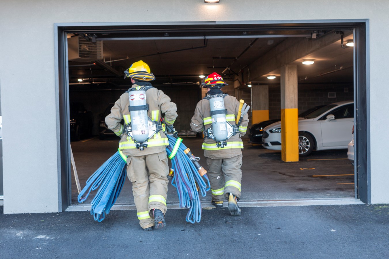 Entraînement spécial pour les pompiers de Sainte-Marguerite
