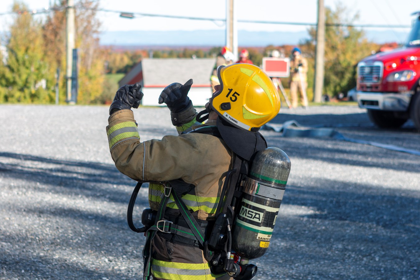 Entraînement spécial pour les pompiers de Sainte-Marguerite