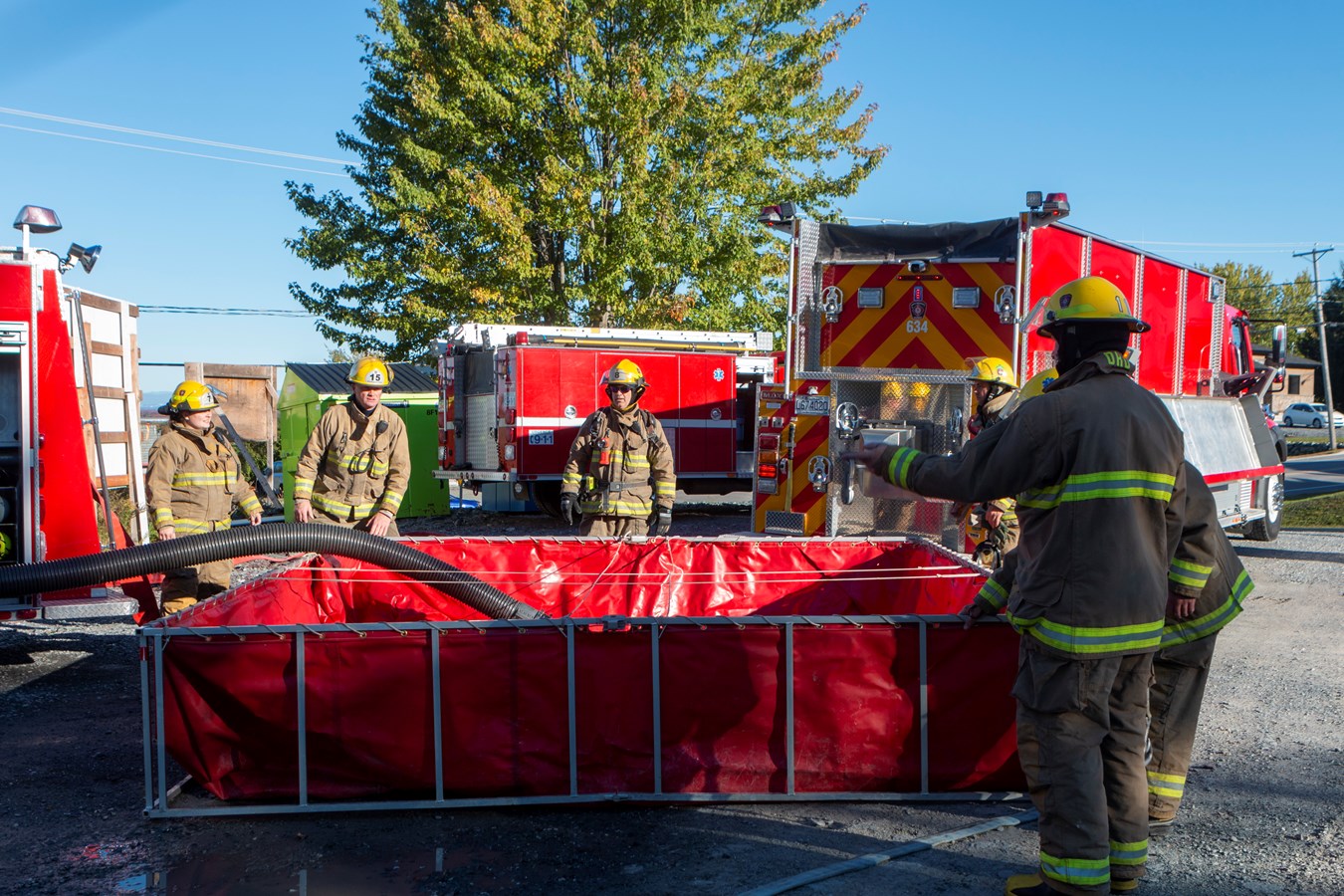 Entraînement spécial pour les pompiers de Sainte-Marguerite