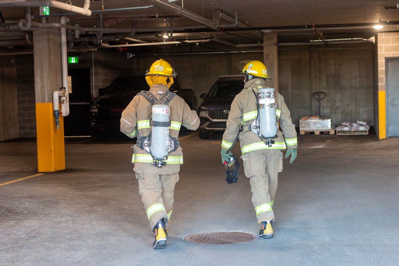 Entraînement spécial pour les pompiers de Sainte-Marguerite