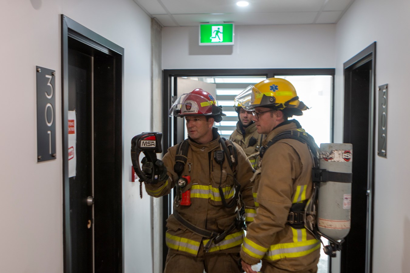 Entraînement spécial pour les pompiers de Sainte-Marguerite