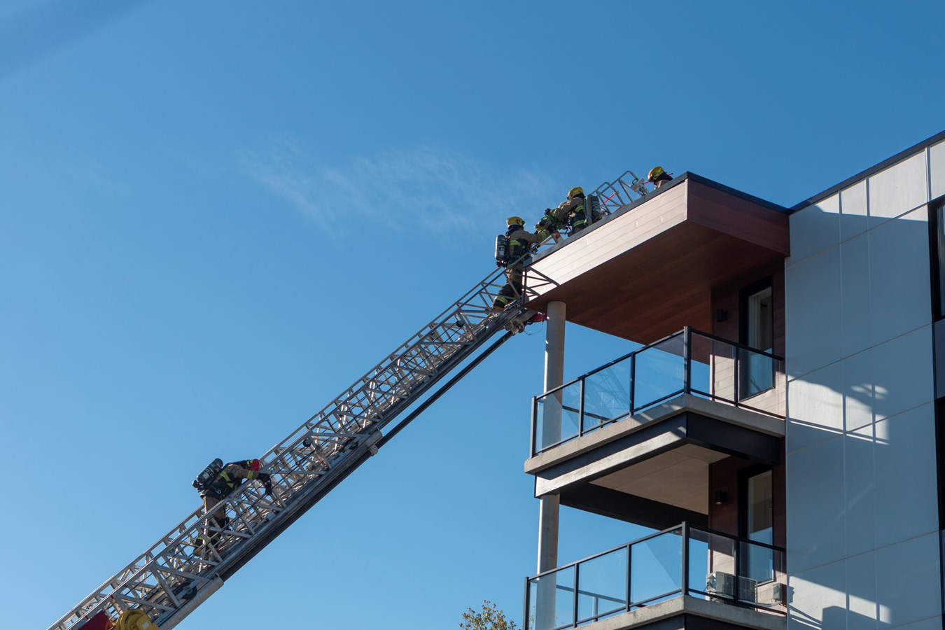 Entraînement spécial pour les pompiers de Sainte-Marguerite