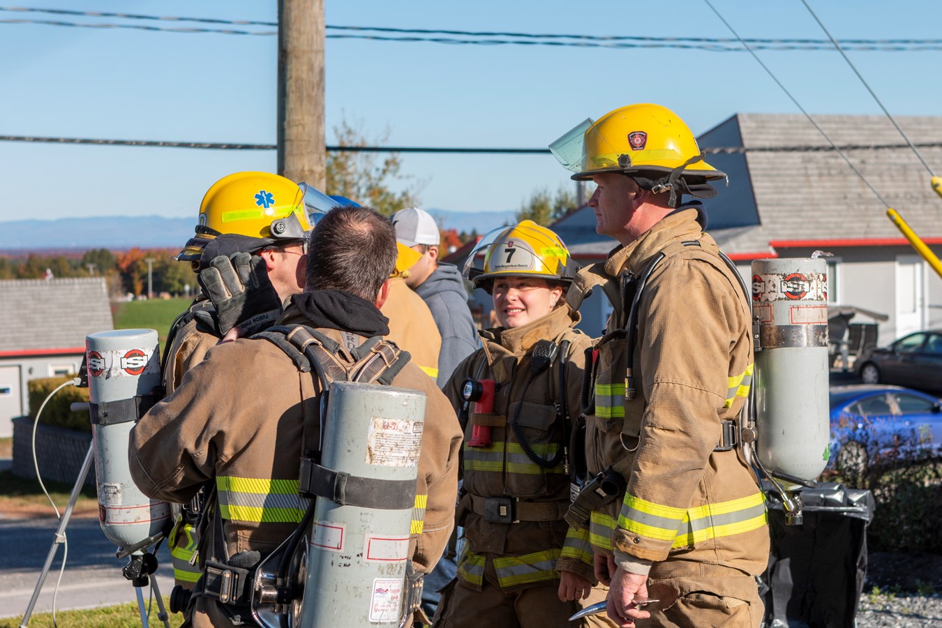 Entraînement spécial pour les pompiers de Sainte-Marguerite