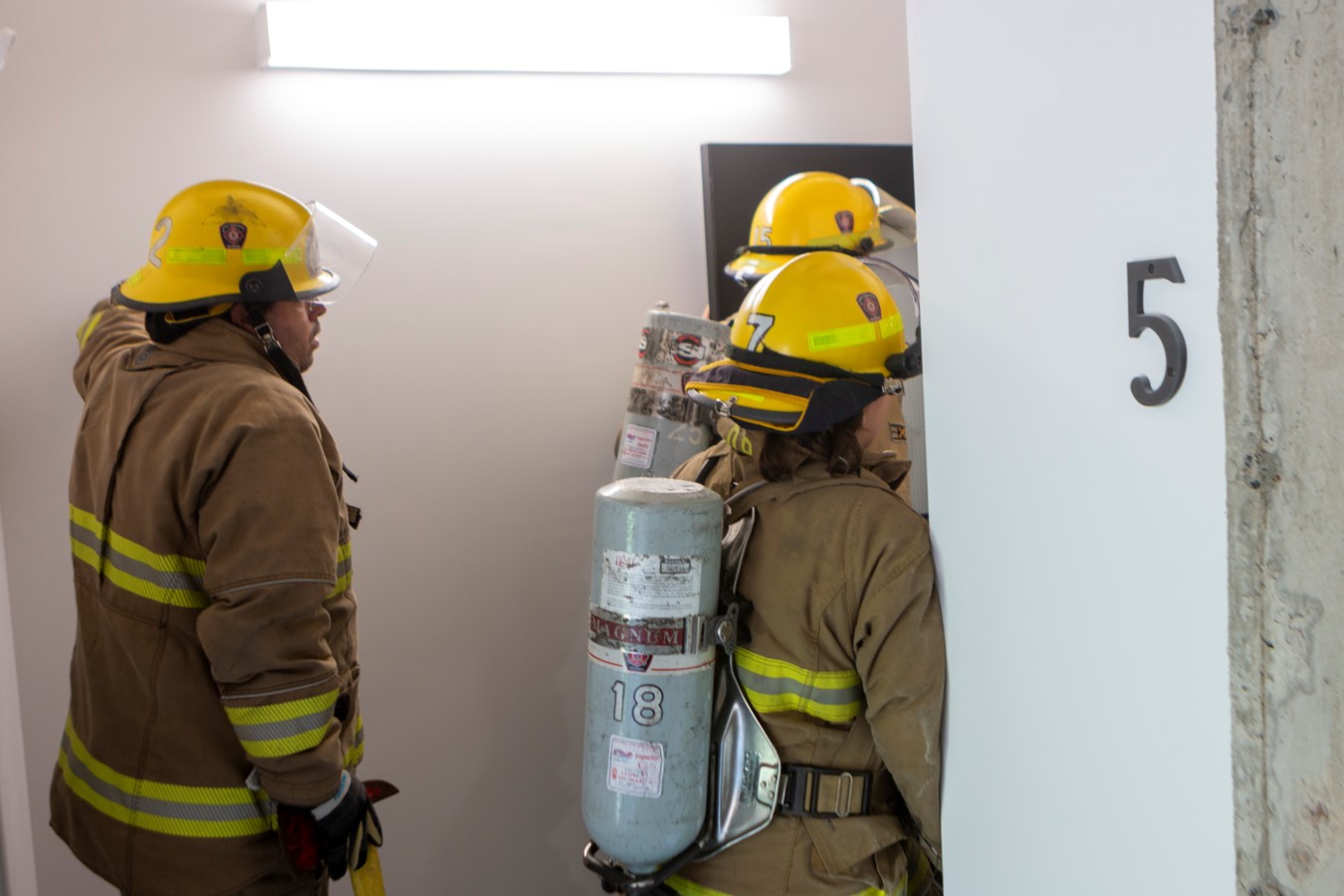 Entraînement spécial pour les pompiers de Sainte-Marguerite