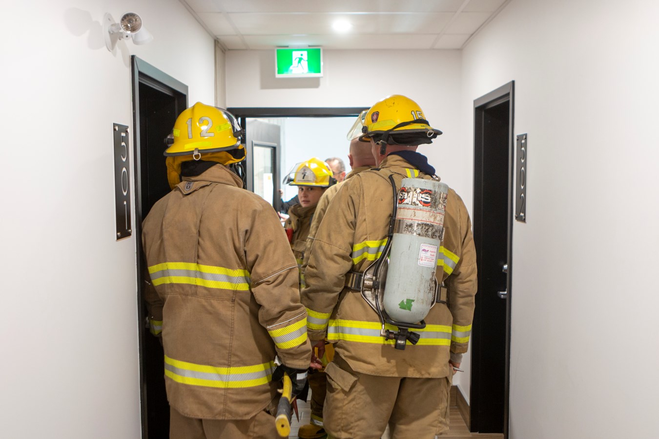 Entraînement spécial pour les pompiers de Sainte-Marguerite