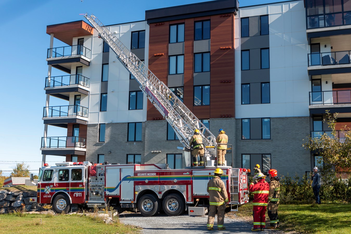 Entraînement spécial pour les pompiers de Sainte-Marguerite