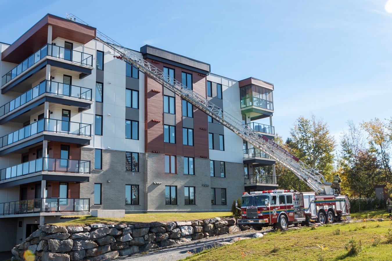 Entraînement spécial pour les pompiers de Sainte-Marguerite