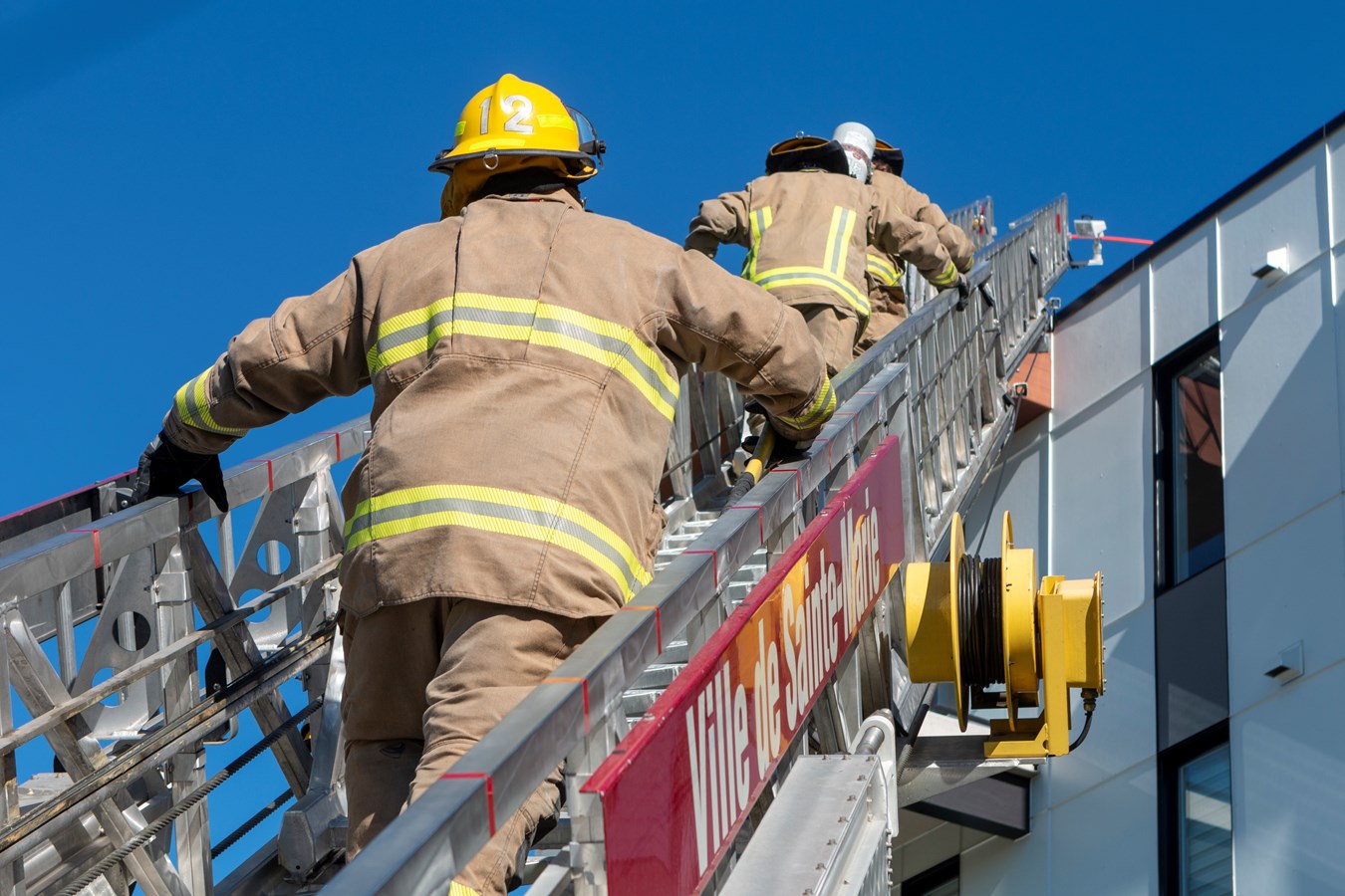 Entraînement spécial pour les pompiers de Sainte-Marguerite