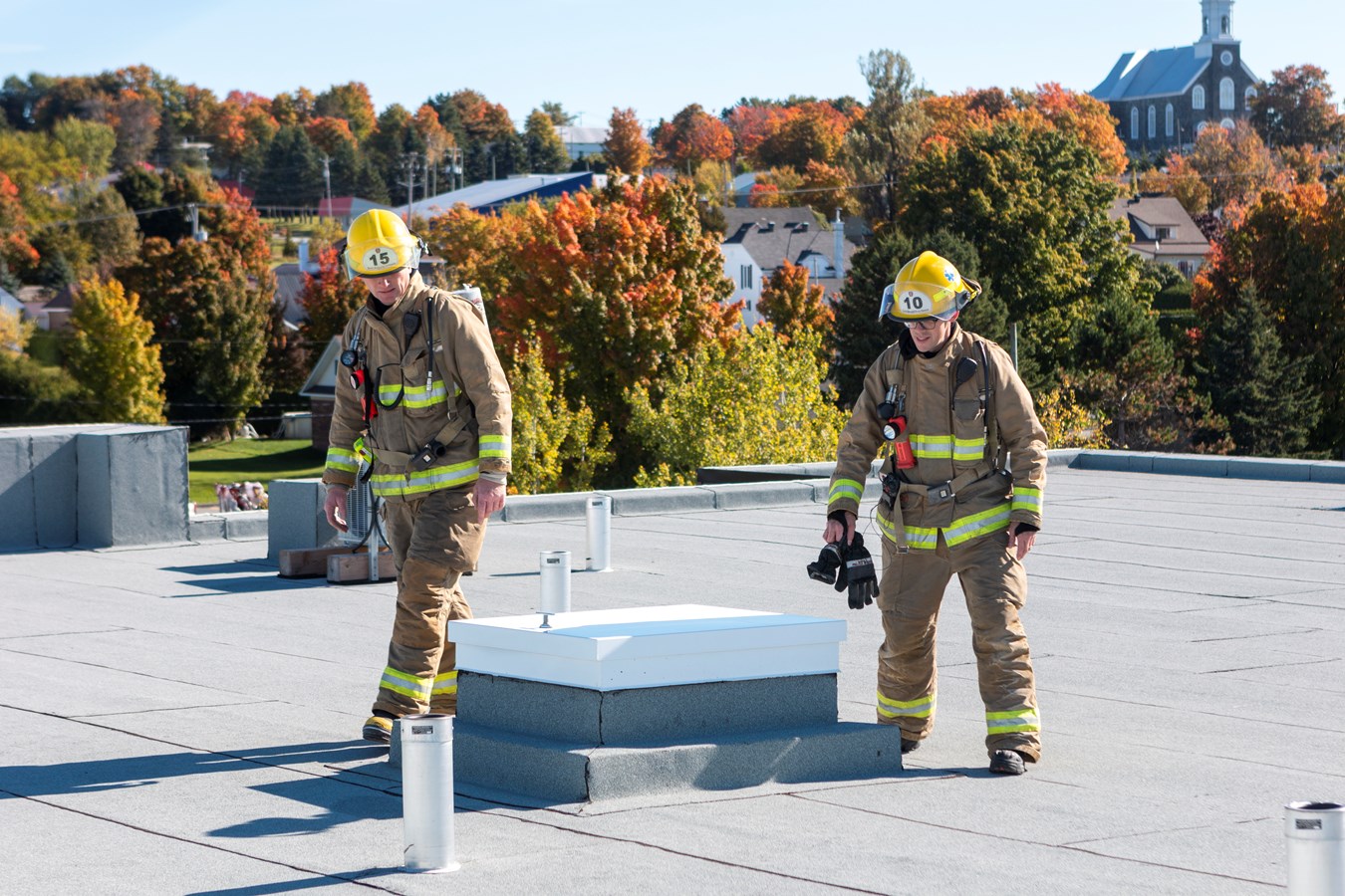 Entraînement spécial pour les pompiers de Sainte-Marguerite