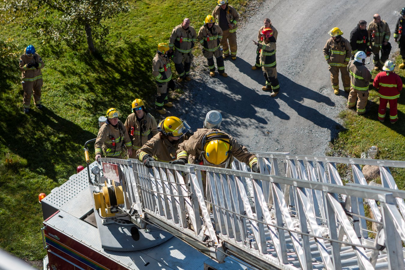Entraînement spécial pour les pompiers de Sainte-Marguerite