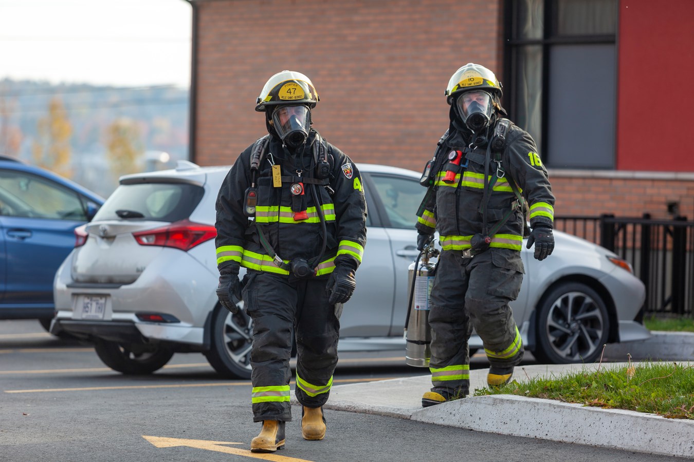 Intervention mineure des pompiers à la résidence L'Émeraude