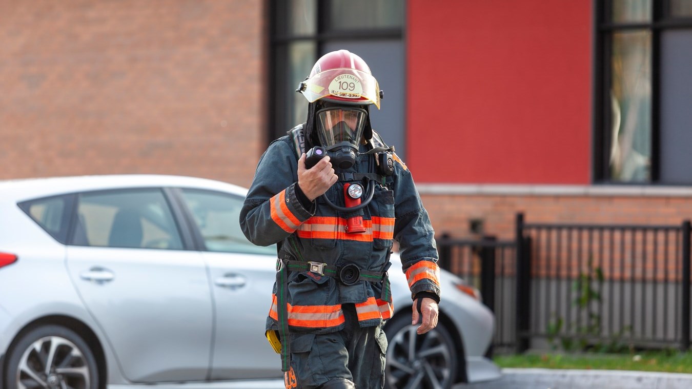 Intervention mineure des pompiers à la résidence L'Émeraude