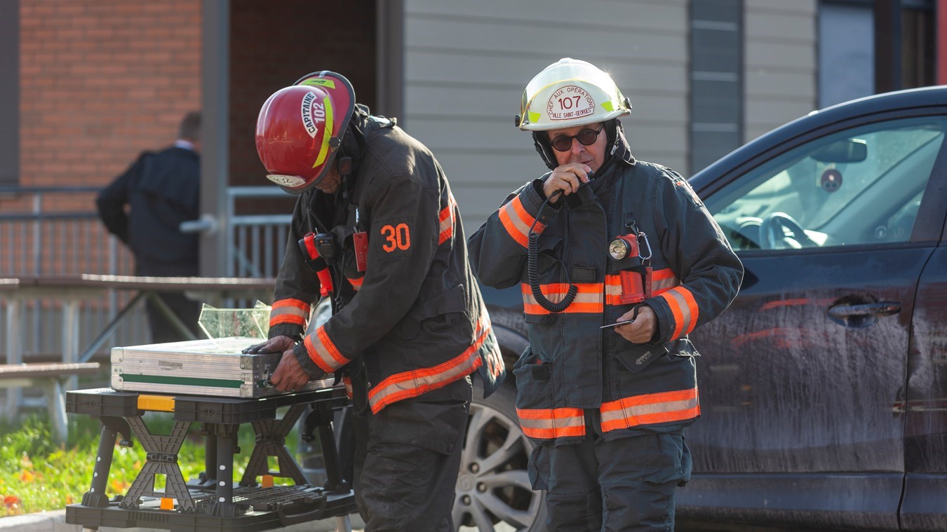 Intervention mineure des pompiers à la résidence L'Émeraude