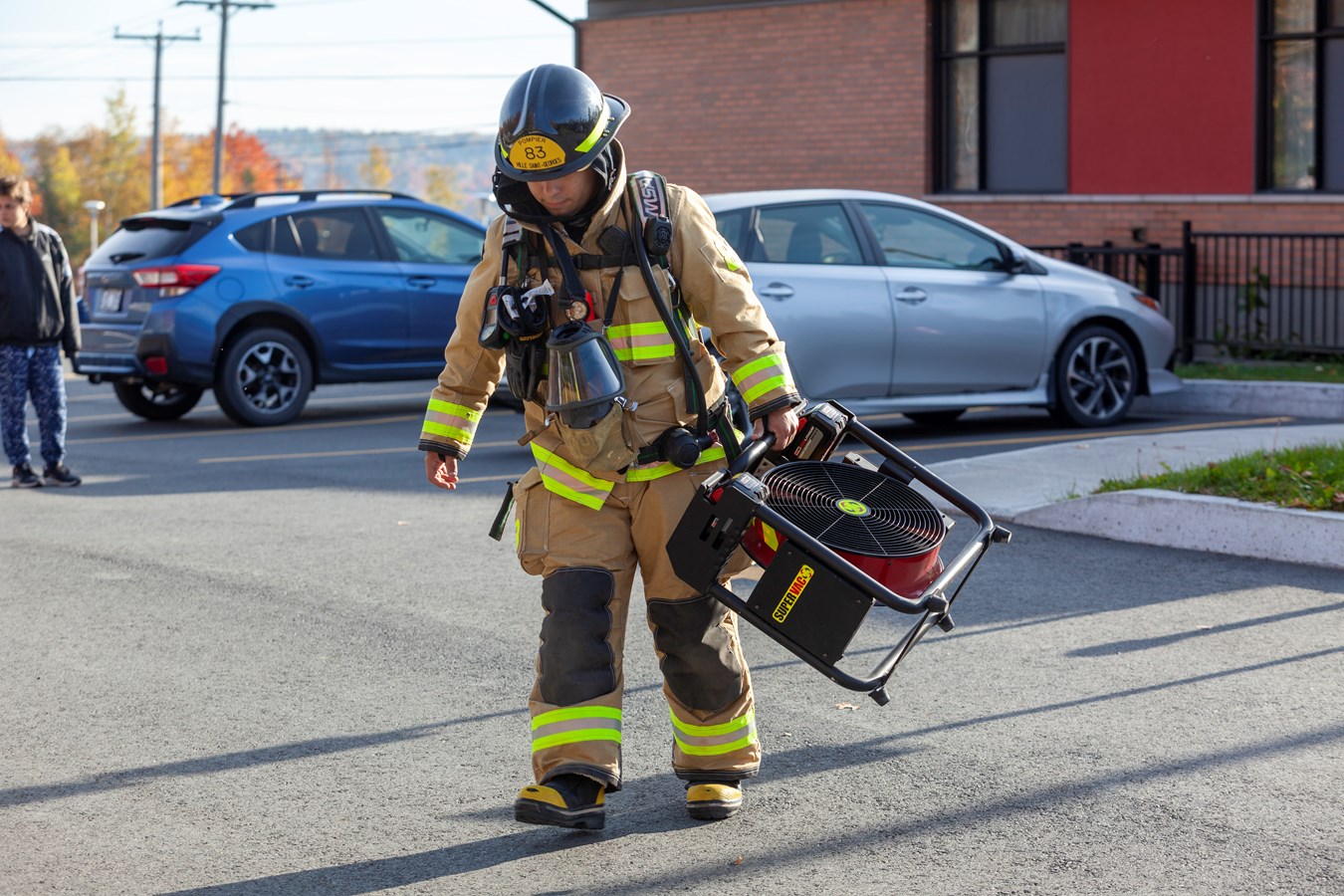 Intervention mineure des pompiers à la résidence L'Émeraude