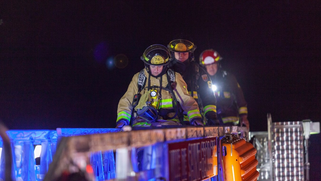 Intervention des pompiers au Carrefour Saint-Georges