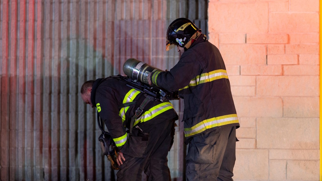 Intervention des pompiers au Carrefour Saint-Georges
