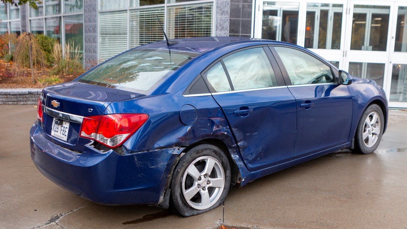 Collision au croisement de la 118e rue et de la 1re Avenue à Saint-Georges