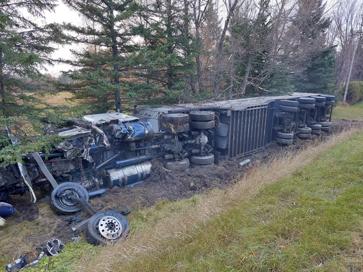 Une collision mortelle entre une voiture et un camion à Frontenac