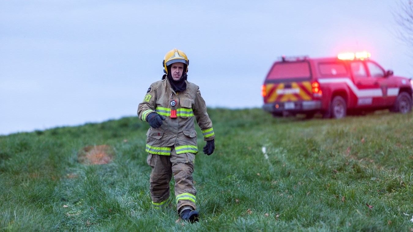 Feu de forêt à Saint-Odilon-de-Cranbourne