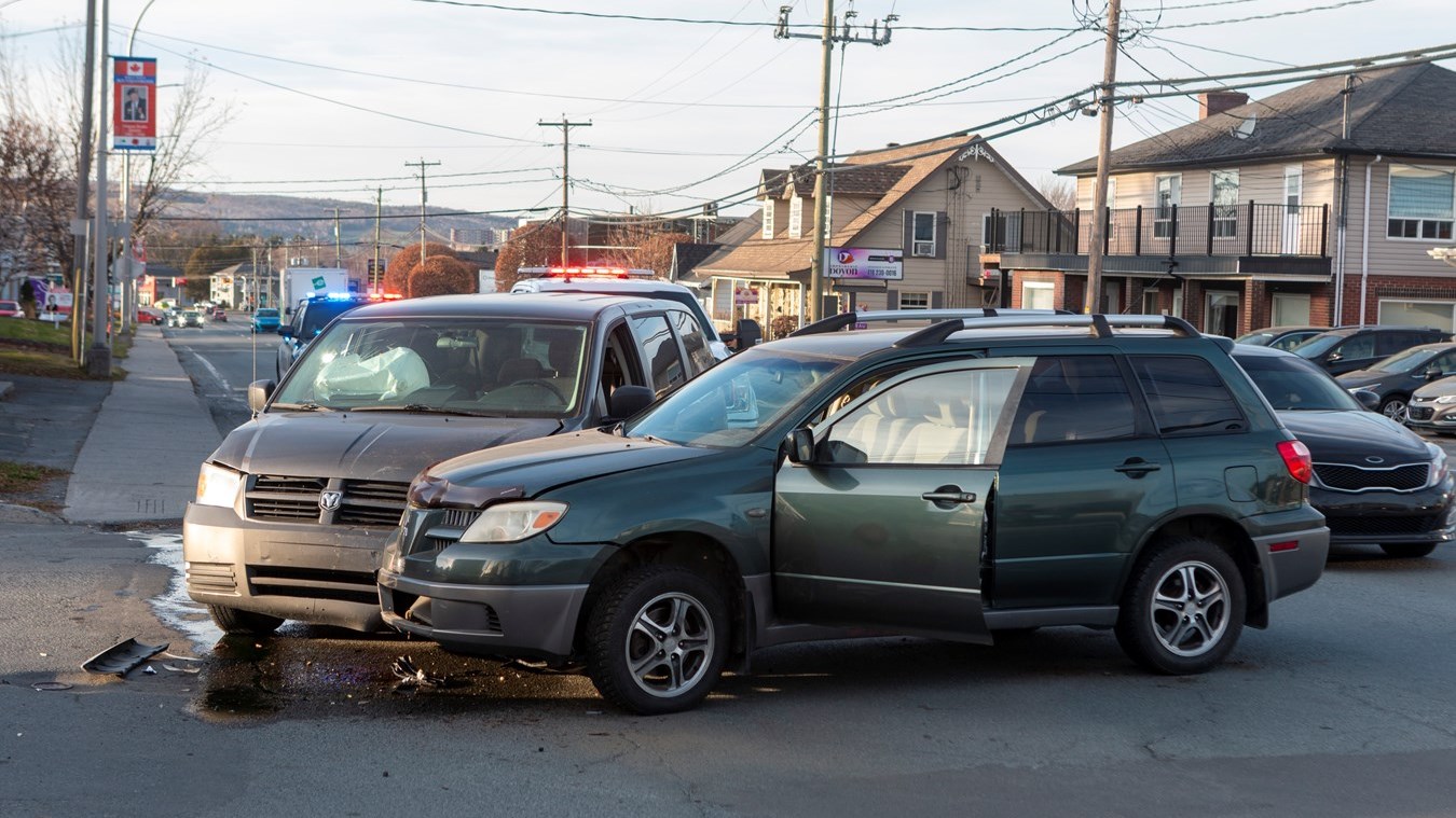 Collision sur le boulevard Dionne à Saint-Georges