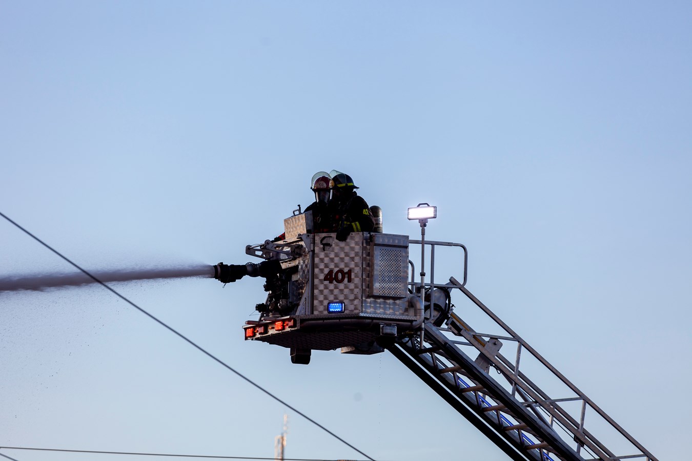 Photoreportage de l'incendie qui a détruit deux bâtiments à Saint-Georges