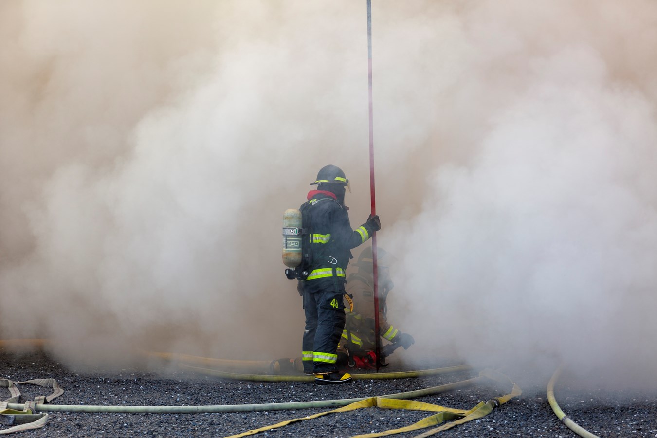 Photoreportage de l'incendie qui a détruit deux bâtiments à Saint-Georges