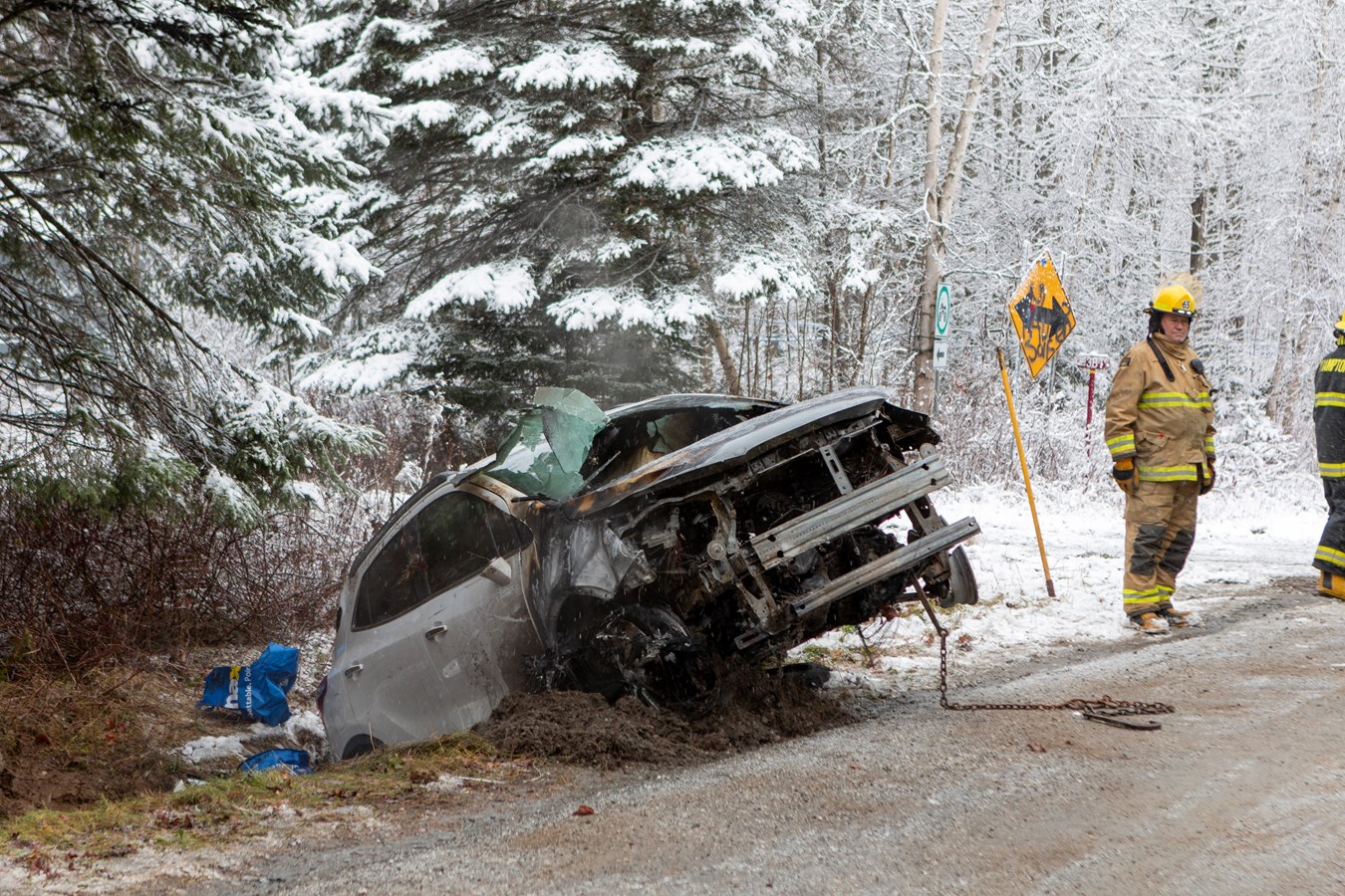 Une voiture a pris feu ce matin à Frampton
