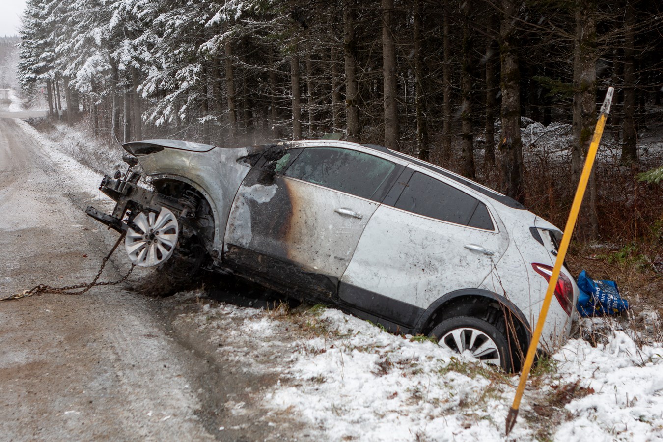 Une voiture a pris feu ce matin à Frampton