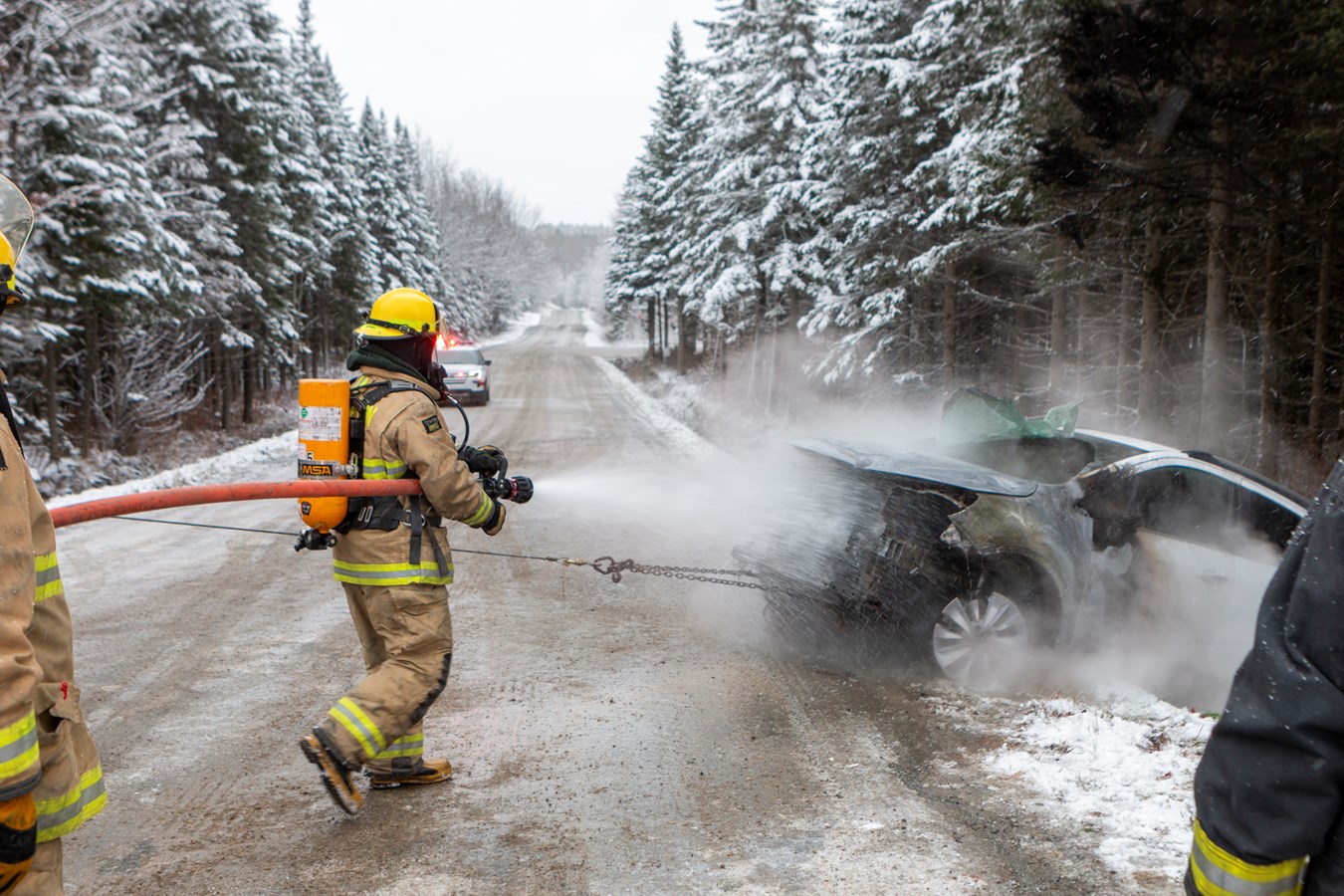 Une voiture a pris feu ce matin à Frampton