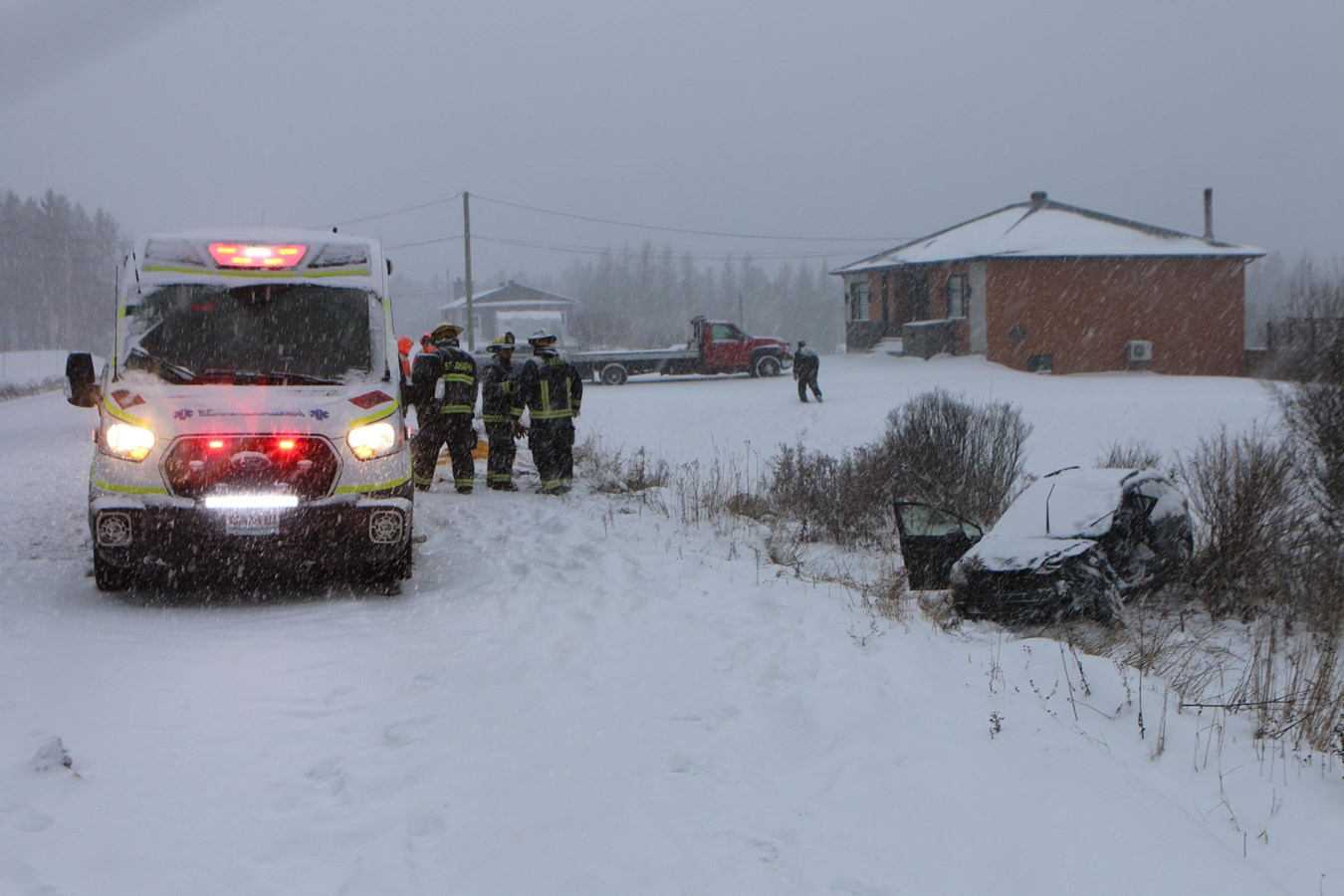 Accident impliquant trois véhicules à Saint-Joseph