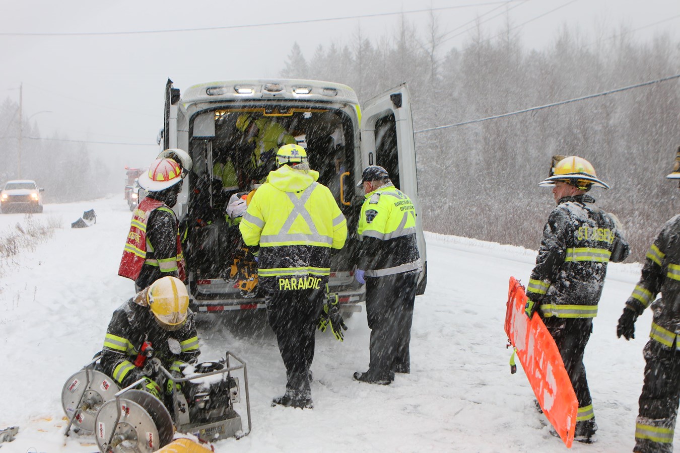 Accident impliquant trois véhicules à Saint-Joseph