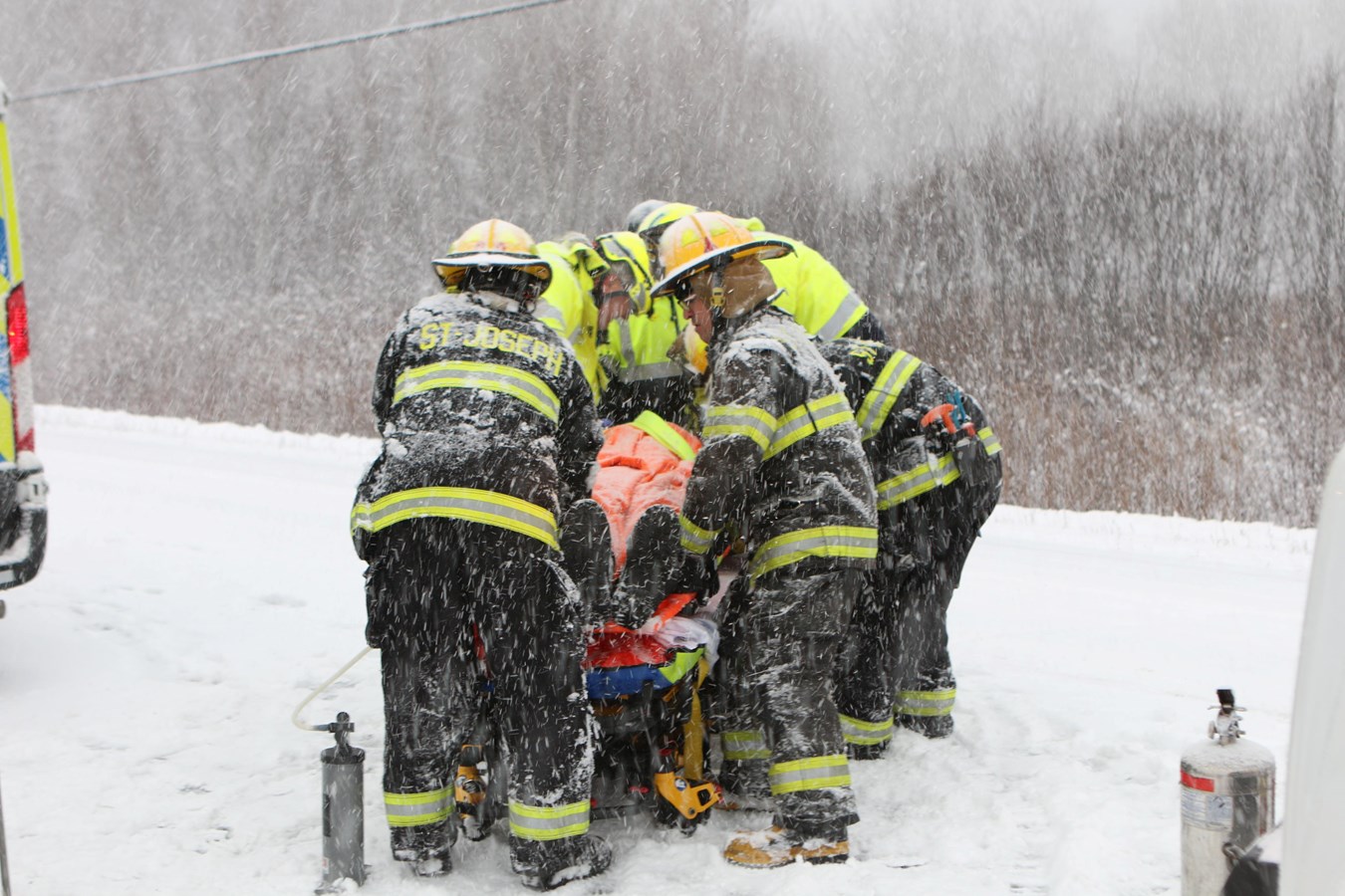 Accident impliquant trois véhicules à Saint-Joseph
