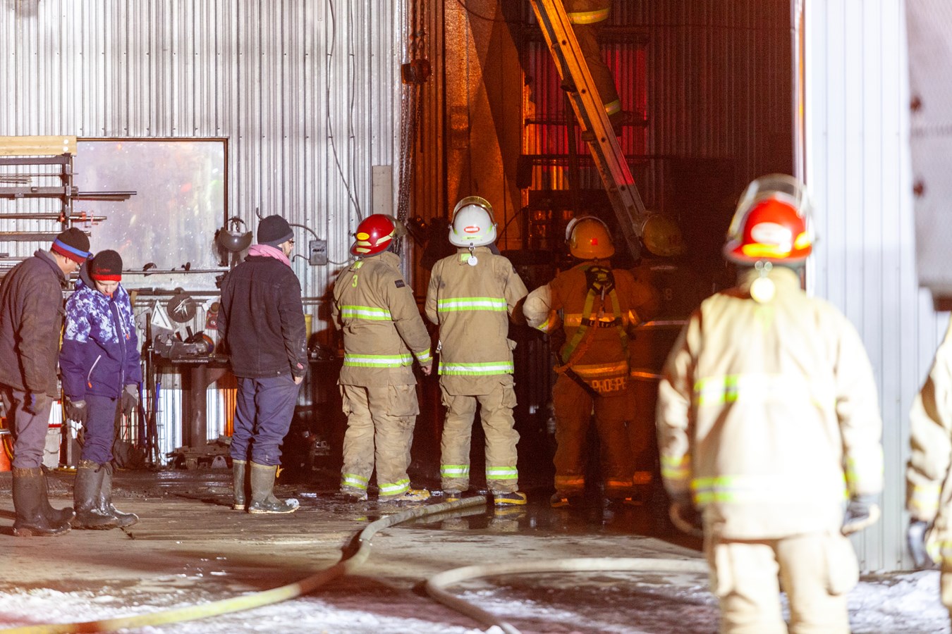 Début incendie 25e Avenue Saint-Prosper