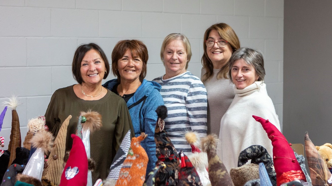 Christine Doyon, Suzanne Bédard, Claire Bélanger, Claire Morissette et Iara Schaper