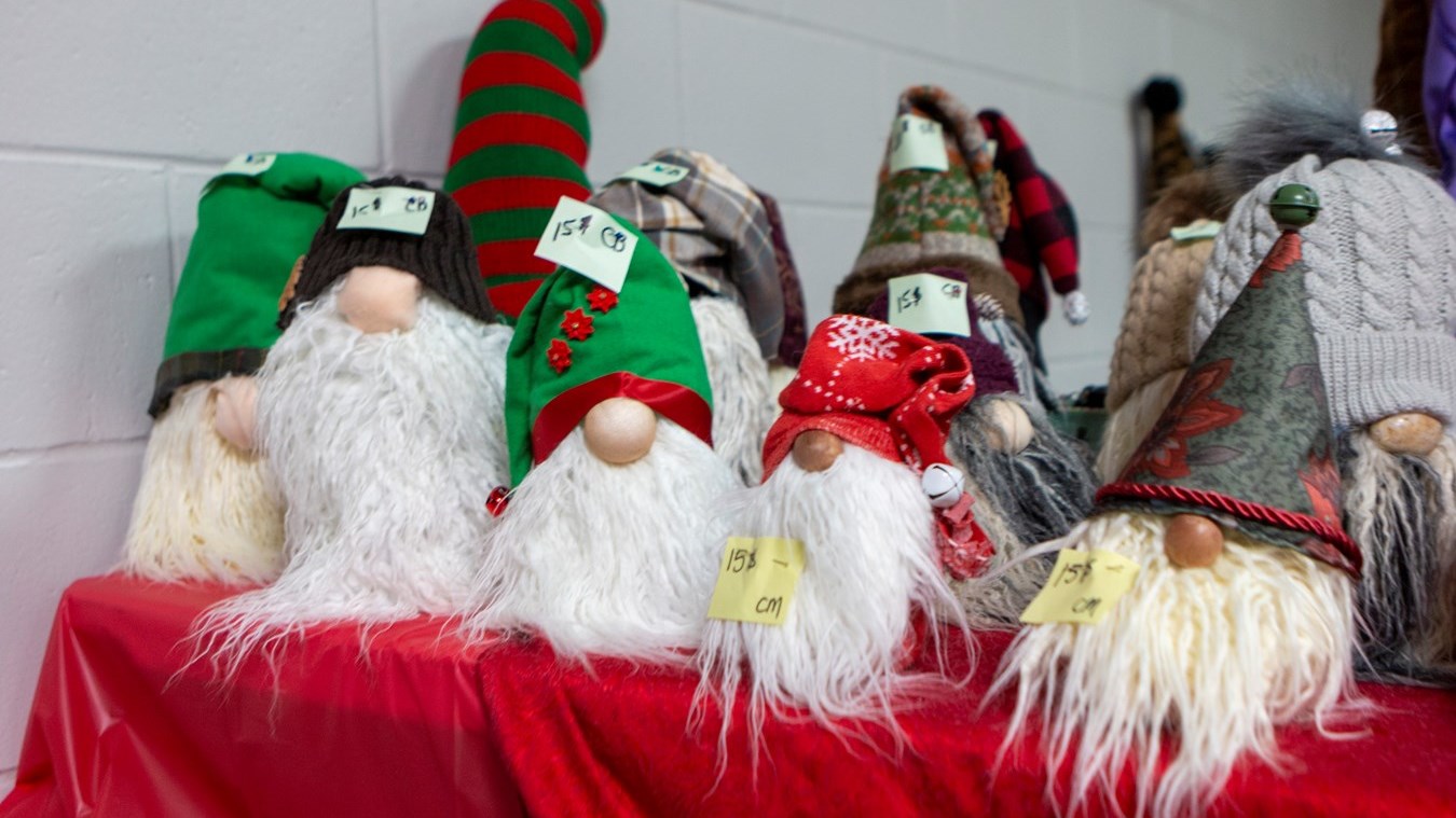 Des Gnomes de Noël fabriqués par cinq Beauceronnes