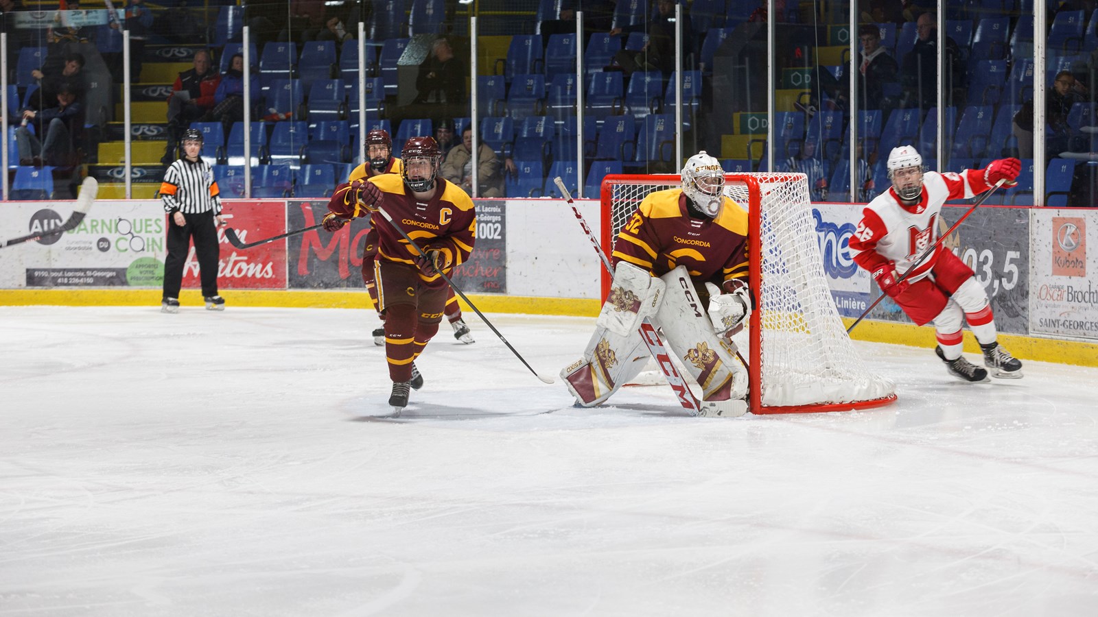 Hockey féminin: les Beauceronnes chaleureusement accueillies par leurs supporters