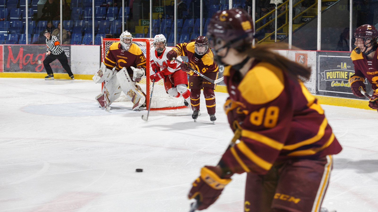 Hockey féminin: les Beauceronnes chaleureusement accueillies par leurs supporters