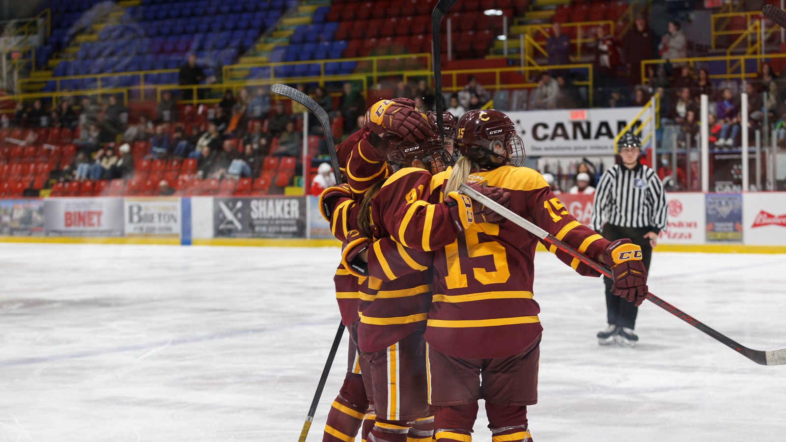 Hockey féminin: les Beauceronnes chaleureusement accueillies par leurs supporters