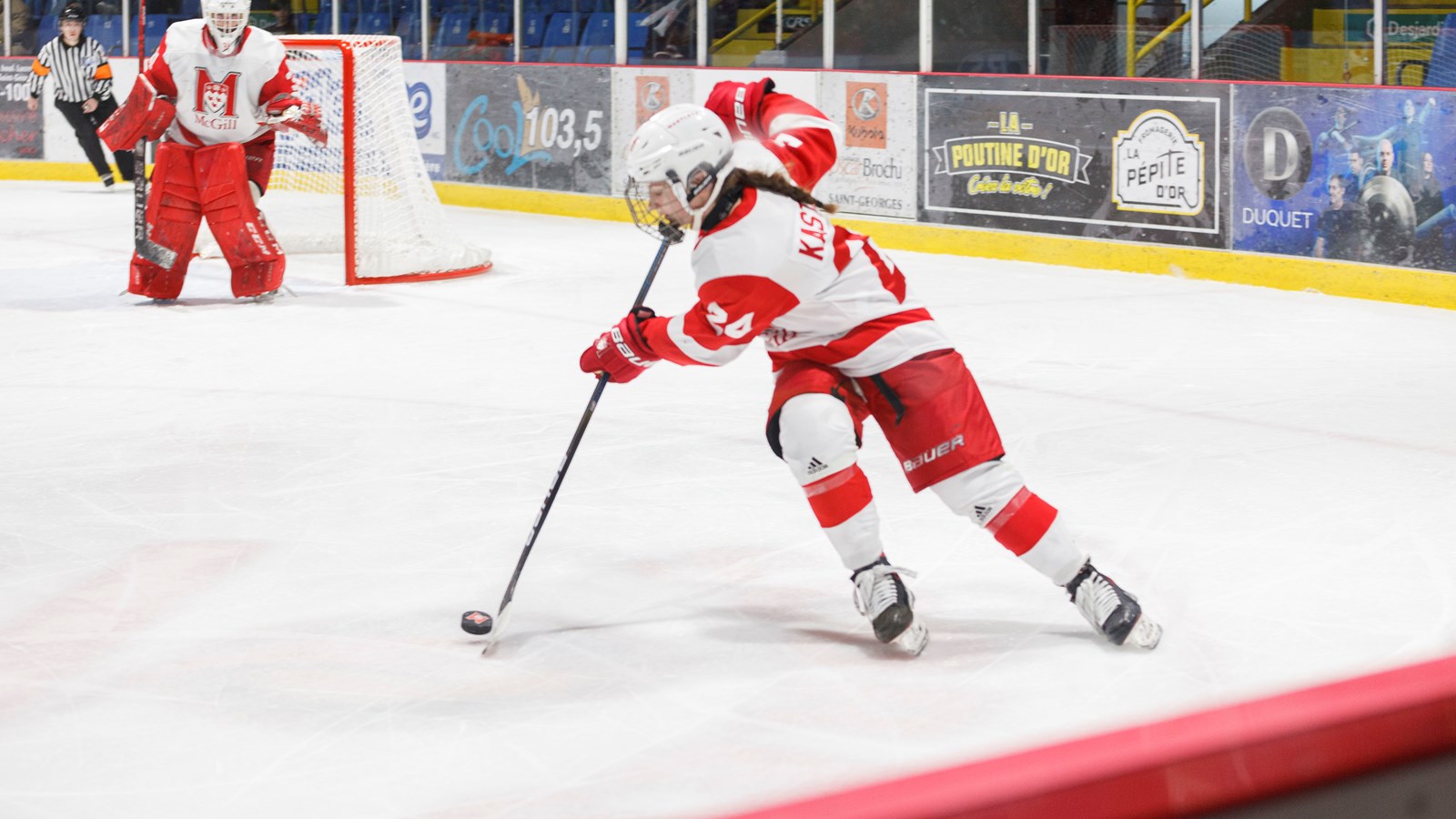 Hockey féminin: les Beauceronnes chaleureusement accueillies par leurs supporters