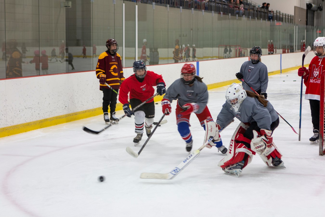 Des étoiles dans les yeux des jeunes hockeyeuses
