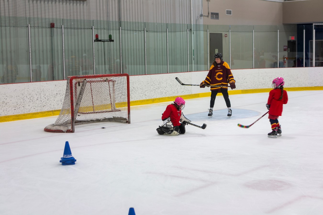 Des étoiles dans les yeux des jeunes hockeyeuses