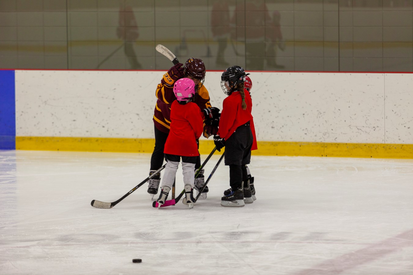 Des étoiles dans les yeux des jeunes hockeyeuses